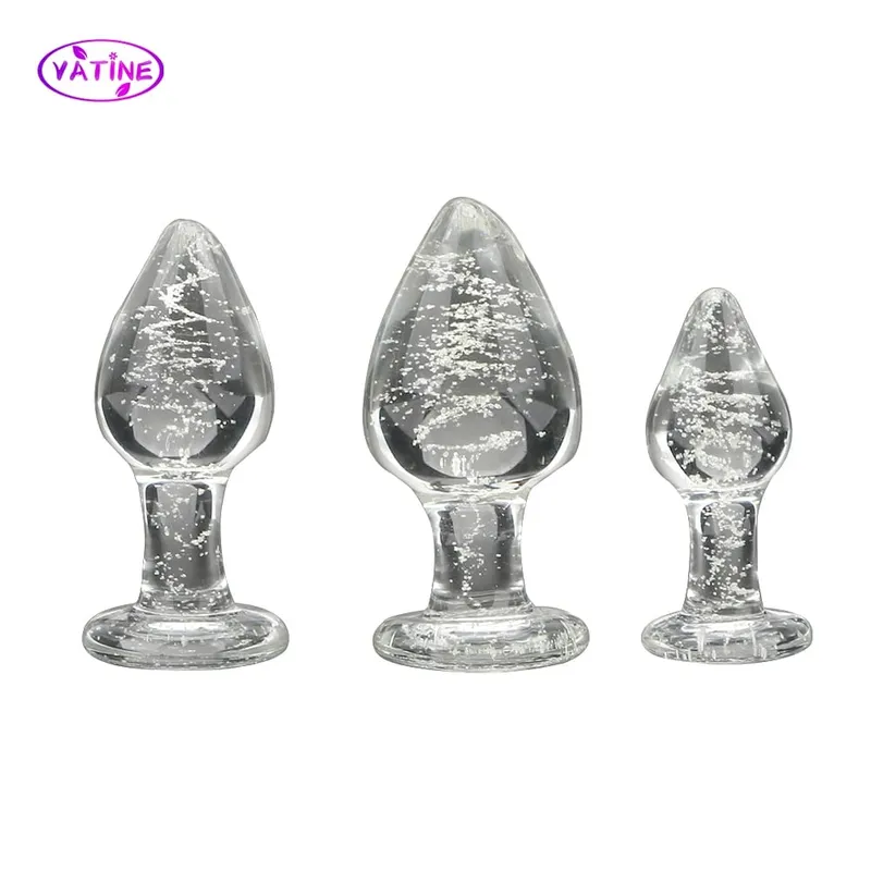 28-40mm Luminous Butt Plug Glass Anal Beads For Women Dildos Female Masturbator Sex Toys Adult Men Couple Games Erotic Products — image 4