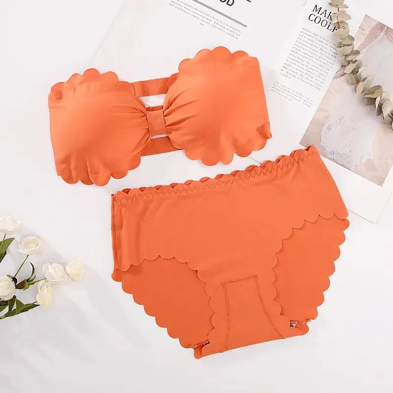 Women Seamless Bra And Panties Set Wire Free Bra Top Push Up Bralette Briefs Japanese Underwear Set Female Sexy Lingerie — image 16