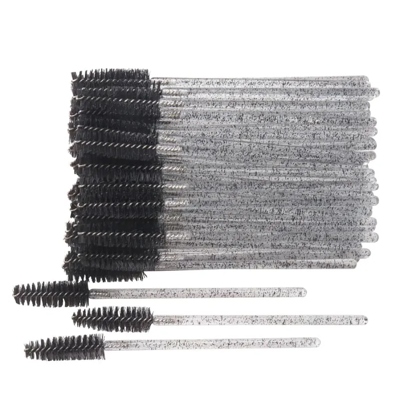 50pcs Shiny Disposable Eyelash Brush Applicator Wands Curler Mascara Eyebrow Makeup Tools Spoolers Comb Wands Spoolies Brushes — image 10