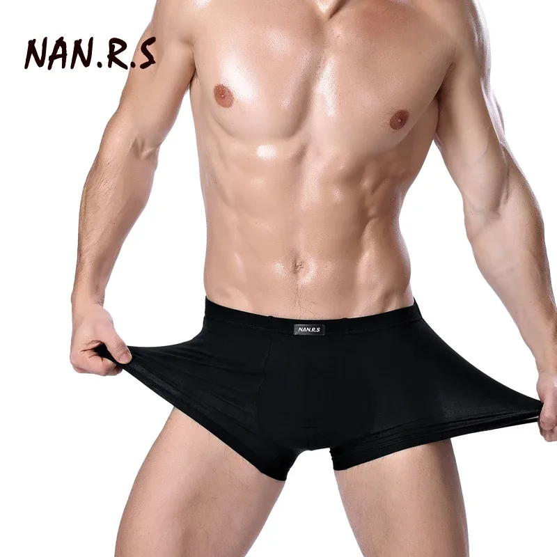 5Pcs Top Quality Men Underwear Boxer Shorts Men's Sexy Solid Underpants Boxershorts Boxer For Mens Male Panties Cotton plus Size — image 3