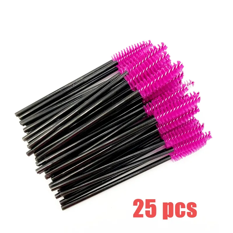 Brosses à cils jetables, manche en diamant en cristal, brosse à cils, baguettes de Mascara à sourcils, fournitures d'extension de cils, outils de maquillage — image 14