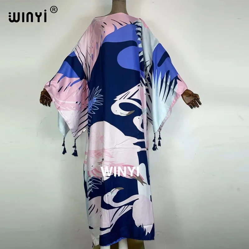 Cotton Robe Femme Hiver Платье Elegant Long Sleeve Мусульманские Комплекты Splicing Stripe Print Female Dresses Vestdios Abaya — image 54