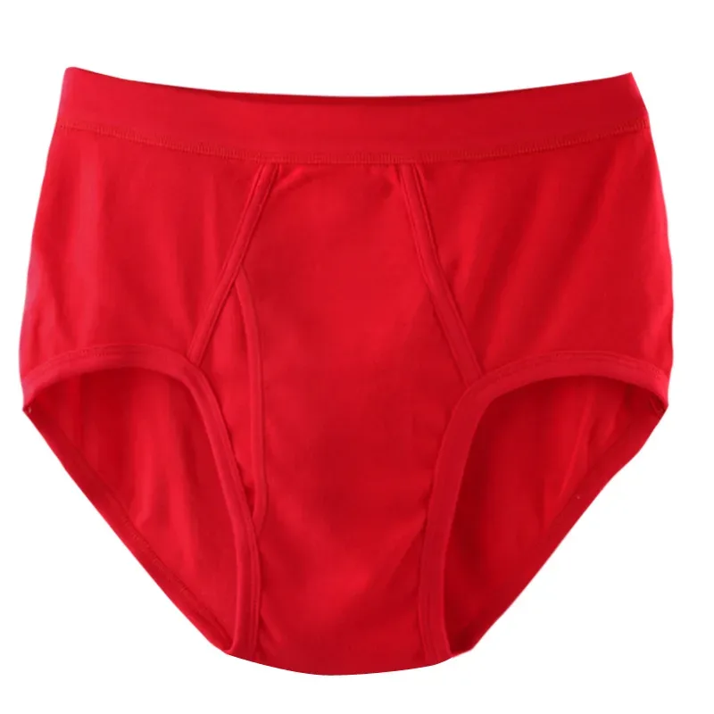 95KG Solid Fat Plus Size Men's Underwear Mens Underwear 100% Cotton Comfortable Breathable Loose Large Size Men Briefs Panties — image 4
