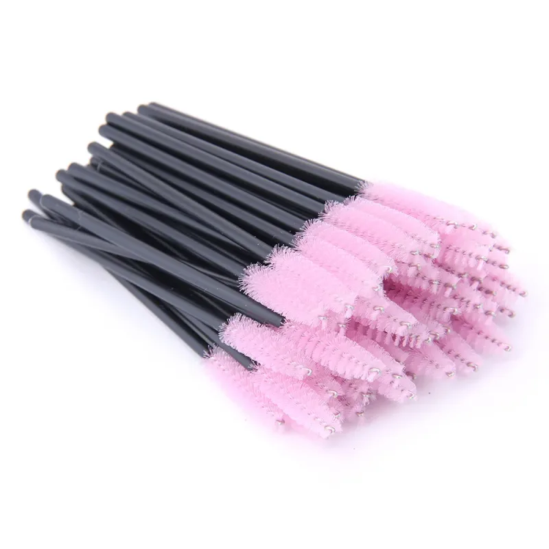 Good Quality 5/50 Pcs Crystal Eyelash Makeup Brushes Diamond Handle Mascara Wands Eyelash Extension Tools