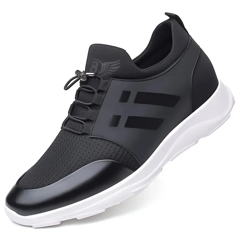 oein 2022 Men's Sneakers Quality 6CM Increasing British Shoes New Breathable Summer Casual Sneakers Big Size Office Shoes Men — image 3