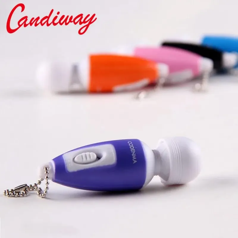 3pcs Mini Magic Wand Face Massage clitoris GSpot tiny AV Vibrator Secret Solo masturbation Keychain pocket Sex Toys For women — image 2