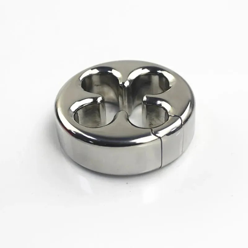10 Sizes Scrotum Pendant Clover Shaped Stainless Steel Scrotal Bondage Testicular Pendant Penis Pendant Sex Products BB-2-130 — image 4