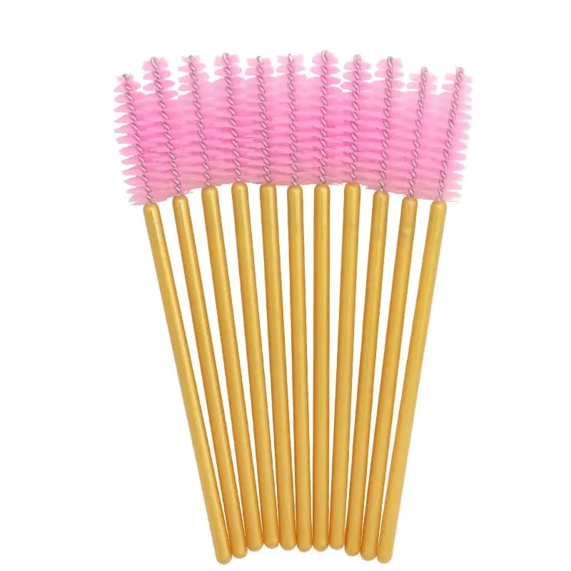 50pcs Shiny Disposable Eyelash Brush Applicator Wands Curler Mascara Eyebrow Makeup Tools Spoolers Comb Wands Spoolies Brushes — image 20