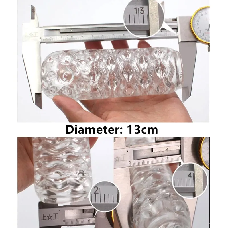 Masturbation for Men Penis Pleasent Aircraft Cup Device Soft Transparent Pocket Vaginal Sleeve Training 18 Adult Erotic Sex Toys — image 2