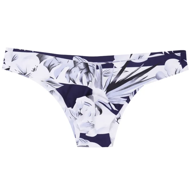 4pcs Men Sexy Style Smooth Soft Printed Underwear Men's Thin Underpants Man Low Waist Bikini Ice Silk Briefs Seamless 00817 — image 27