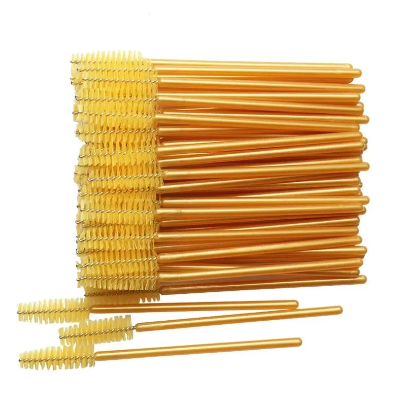 50 Pcs/Set Eyebrow Mascara Wand Eyelash Spoolie Brushes Wholesale Mix Disposable Lash Wands Eyelash Extension Brush Makeup Tools — image 24