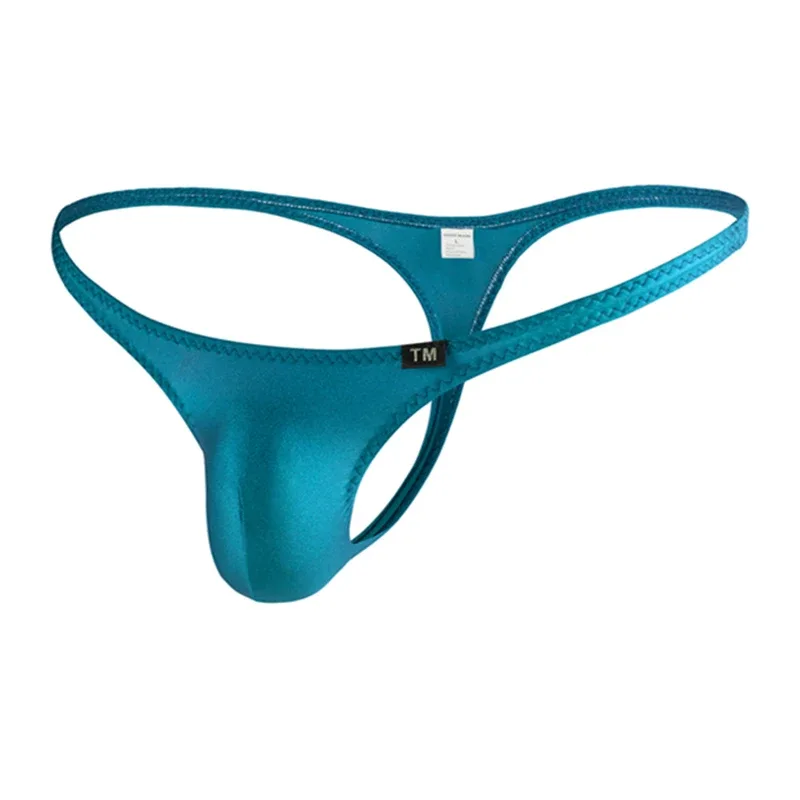 Sexy U-Convex Pouch Men's Thongs Elastic Tight Fitting G-String Briefs Low Waist T-Back Pants Small Underpants Male Underwears — image 3