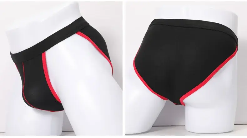 4pcs Male Underwear Bulges Knickers Triangular Underwear EU Man Solid Underpants Plus Size Modal Cotton Slip Male Panties 1802 — image 9