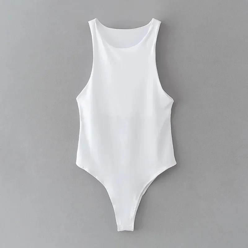 2022 summer solid sexy bodycon women bodysuits female 4 color green slim casual bodysuit chic lady club short playsuits femme — image 11