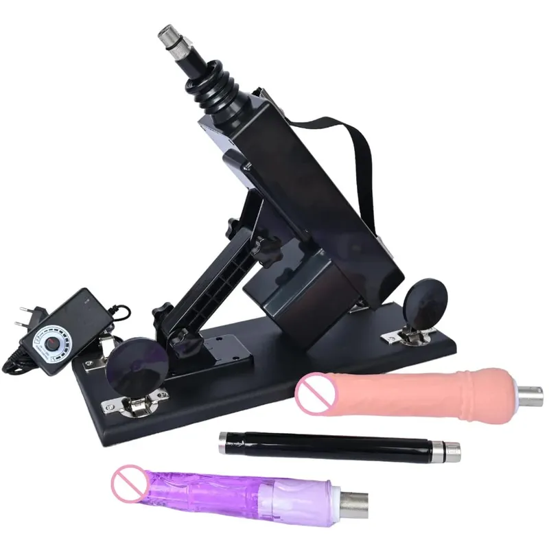 Sex Machine Female Masturbation Pumping Gun with Dildos,More Attachments Vibrator Adjustable Speed Love Machine for Couple — image 8