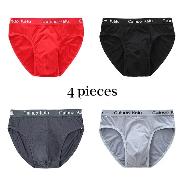 4Pcs Men Briefs Mens Summer Underwear Large Size L-5XL Elasticity Underwear Male Comfortable Panties Sexy Male Shorts Briefs Hot — image 27