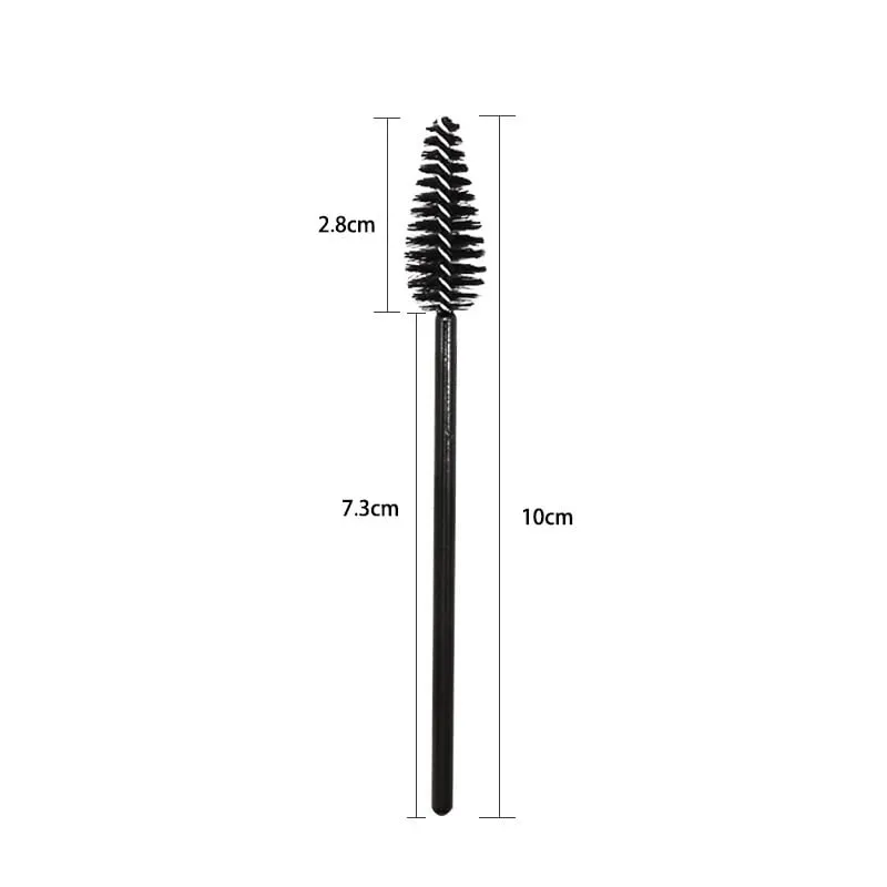 50pcs Eyelash Eyebrow Brush Water Drop Shape Nylon Eyelash Extension Applicator Lashes Makeup Brushes Beauty Tools Mascara Wand — image 6