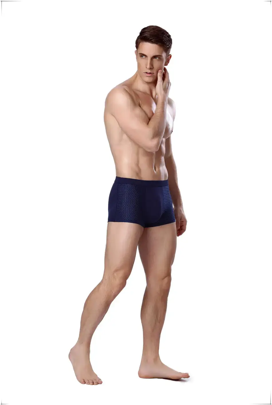 8 ピース/ロット下着ボクサーパンツ男性パンツメンズメッシュ夏男のセクシーなホットポーチパンティー大サイズ 5xl 6xl 7xl 8xl トランクス