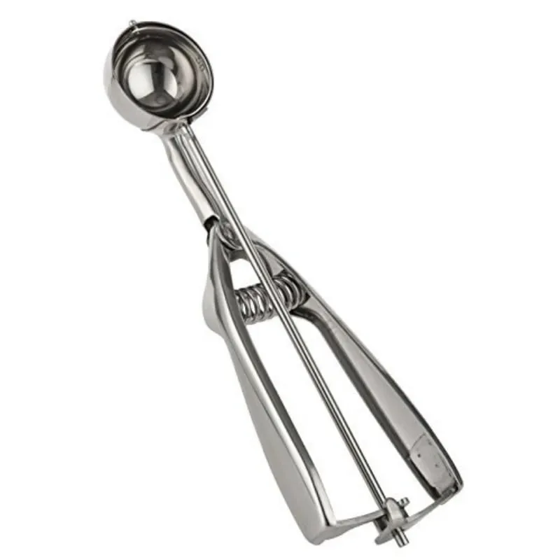 Ice Cream Spoon Kitchen Tools 3 Size Stainless Steel Spring Handle Mash Potato Watermelon Ball Scoop Home Kitchen Accessories — image 4