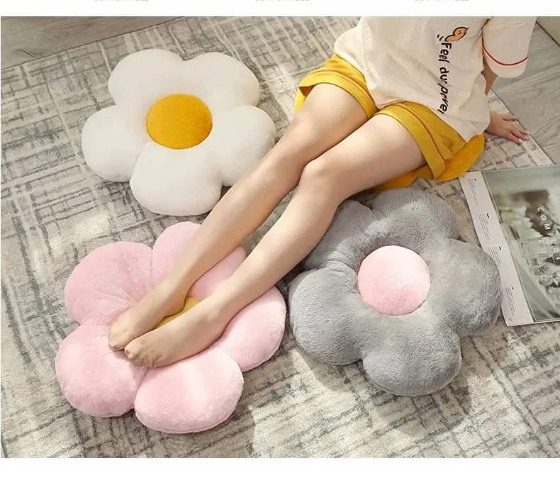 Cute Flower Plush Pillow Stuffed Soft Plant Flower Throw Pillow Cushion Home Sofa Decoration Pillow — image 10