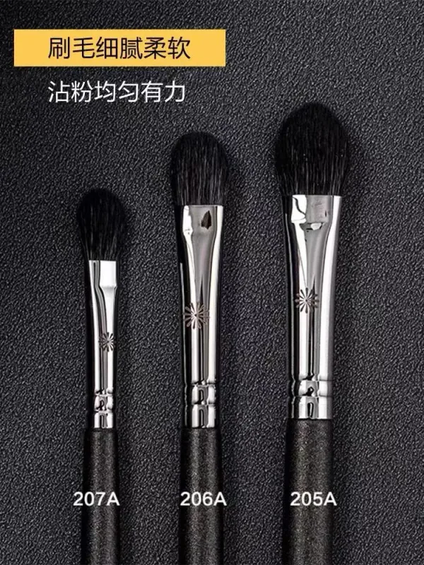 1pc Goat hair Basic Eyeshadow Makeup Brushes small Eye Blending shadow base Big Nose Make up brush animal hair 205a 206a 207a — image 2