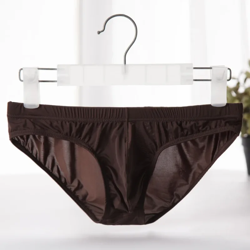 Men's Briefs Ice Silk Panties Ultra-thin Silky Breathable Underpants Man low waist briefs comfortable cool underwear male YJ003 — image 15