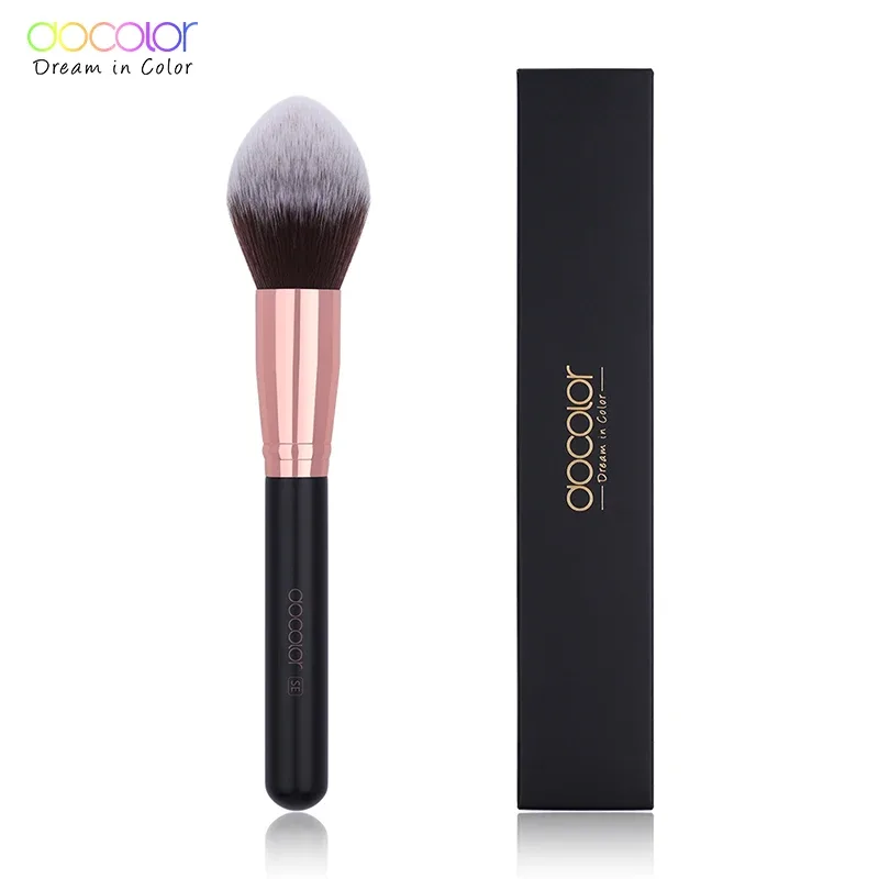 Docolor 1Pcs Soft Large Fan Makeup Brush Foundation Blusher Powder Highlighter Powder Brushes Cosmetic Professional Women Face — image 8