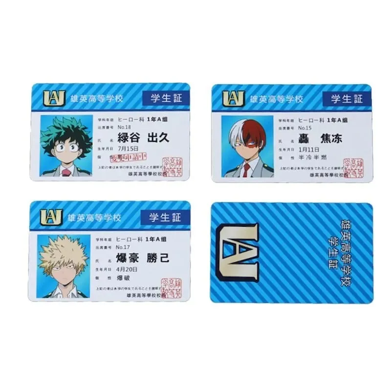 1PCS Anime Peripheral My Hero Academia PVC Student ID Card School Food Card — image 6