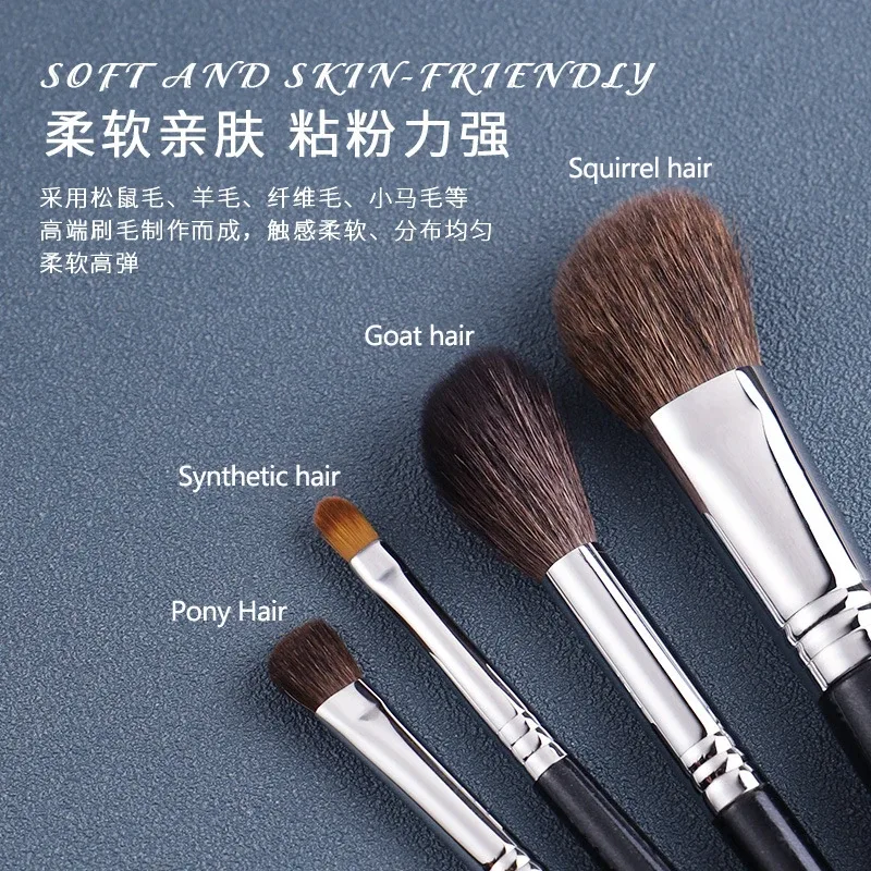 1pc Pro Goat hair Blush Big Soft Highlight Makeup brushes Nose Powder Contour Make up brushes Blending Highlighter essential — image 3