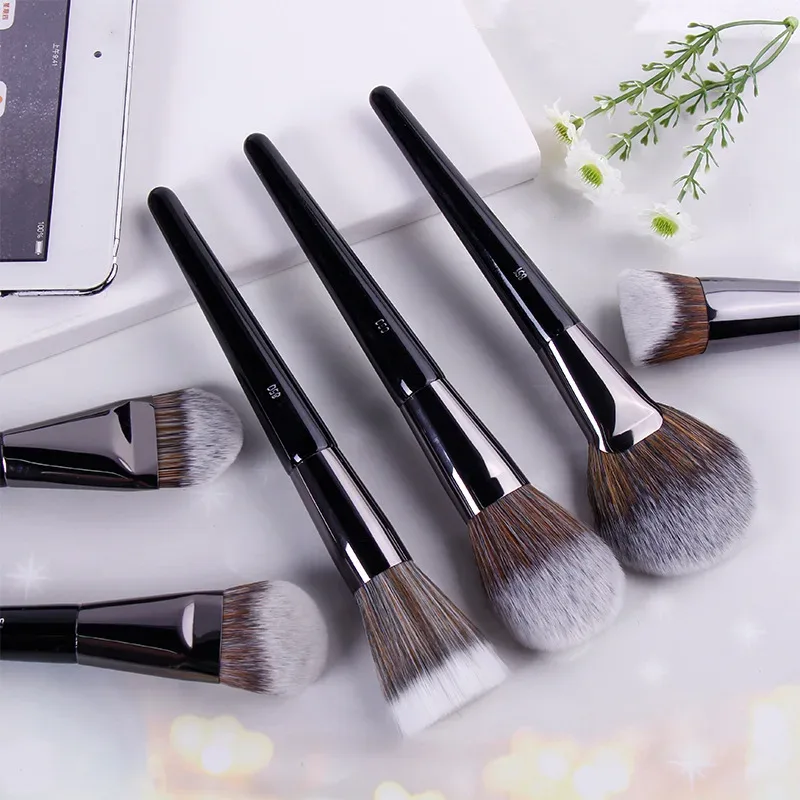 1pc Pro Makeup Brushes Foundation Powder Fan Make Up Brush Contour 3D stippling Eyeshadow Concealer Angled Eye Brow Shadow tools — image 2