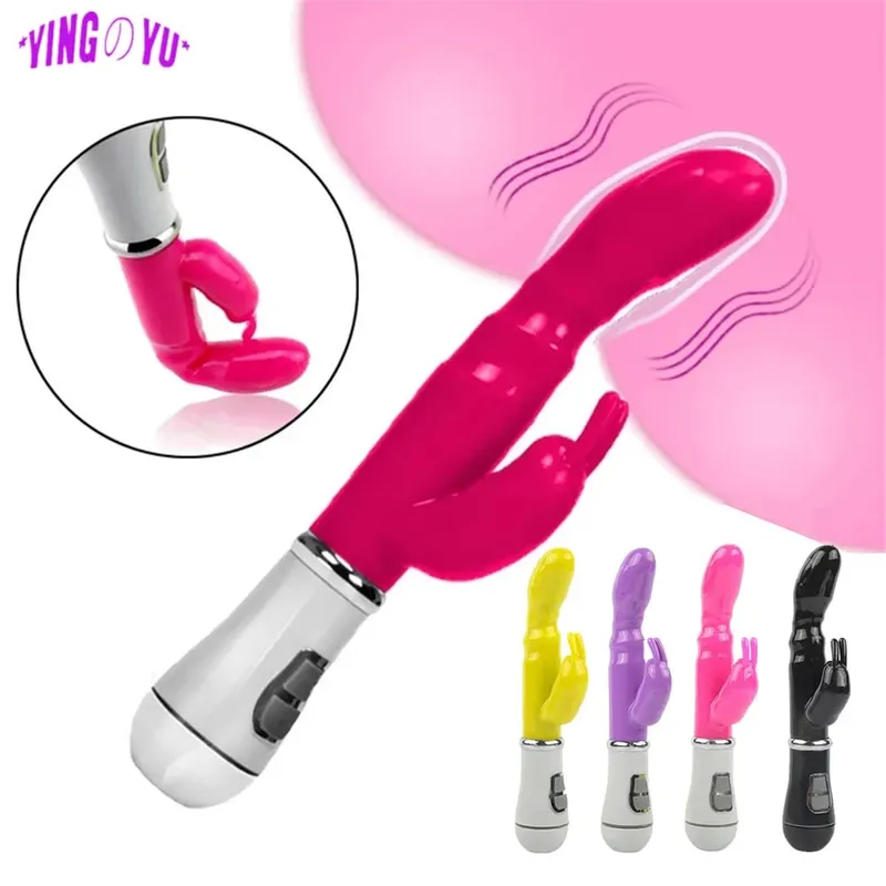 G Spot ארנב ויברטור לנשים כפול רטט דילדו עמיד למים נקבה נרתיק דגדגן לעיסוי צעצועי מין למבוגרים מוצרים ארוטיים — image 2
