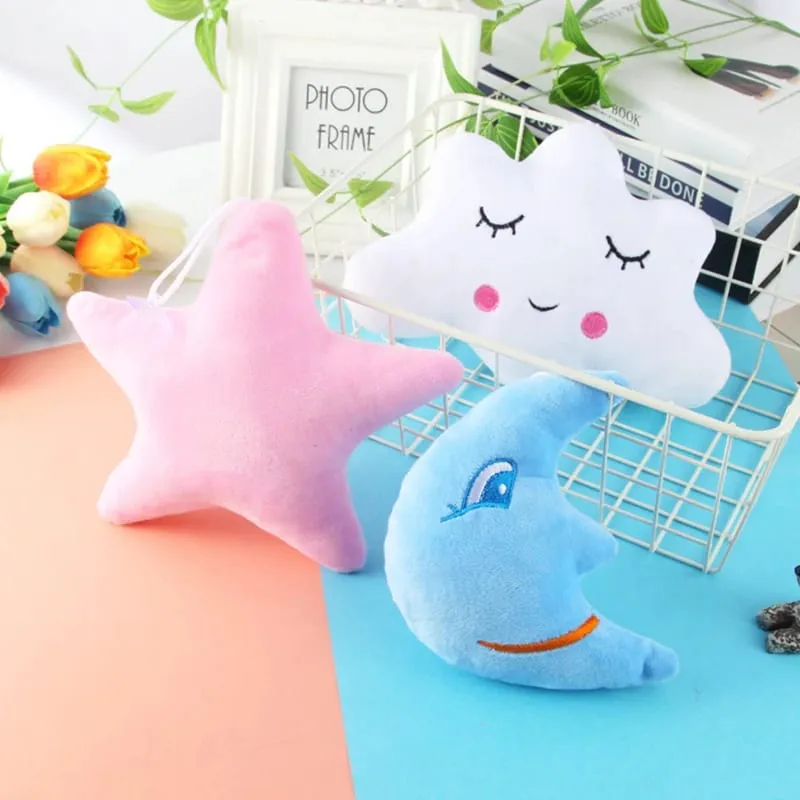 Plush Pillows Moon Star Cloud Shaped Pillow Pink White Blue Room Chair Decor Soft Cushion Stuffed Plush Toys For Children Baby — image 4
