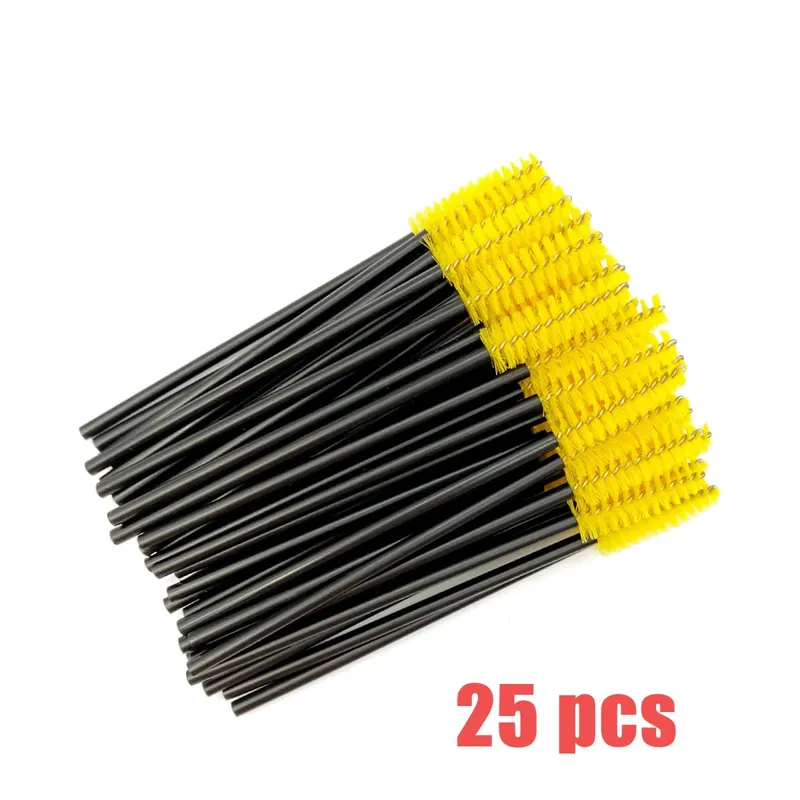 Brosses à cils jetables, manche en diamant en cristal, brosse à cils, baguettes de Mascara à sourcils, fournitures d'extension de cils, outils de maquillage — image 25