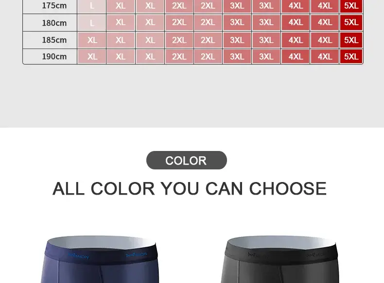 Miiow 3Pcs Ice Silk Men Boxer Shorts Underwear Antibacterial Boxershorts Cueca Male Panties Fashion Men Underpants Lingeries 5XL — image 13