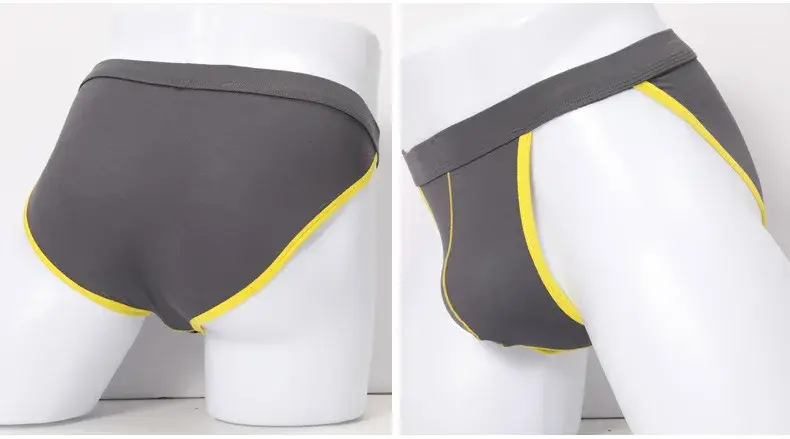 4pcs Male Underwear Bulges Knickers Triangular Underwear EU Man Solid Underpants Plus Size Modal Cotton Slip Male Panties 1802 — image 10