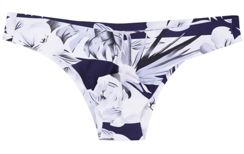 4pcs Men Sexy Style Smooth Soft Printed Underwear Men's Thin Underpants Man Low Waist Bikini Ice Silk Briefs Seamless 00817 — image 15