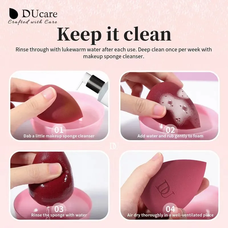 DUcare Water Drop Makeup Sponge Professional Cosmetic Puff For Foundation Concealer BB cream Blending Egg Sponge Makeup Tools