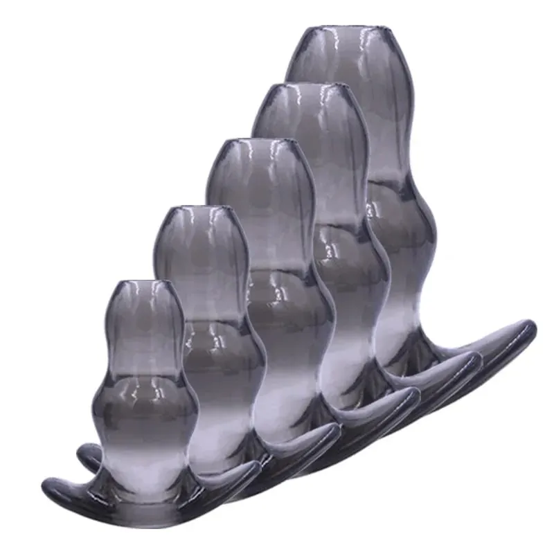 5 Sizes Hollow Anal Plug Soft Speculum Prostate Massager Butt Plug Enema Sex Toys For Woman Men Anal Dilator Sex Products — image 2