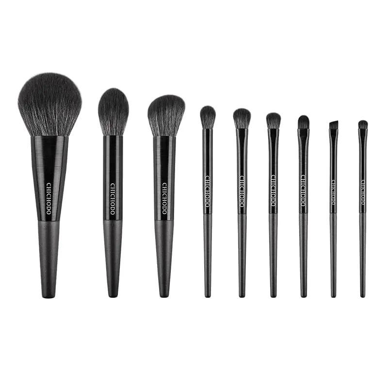 9pcs/set High quality Makeup brushes Powder sculpting Highlighter Eyeshadow Make up Brush kit Smudge Crease eyebrow brush