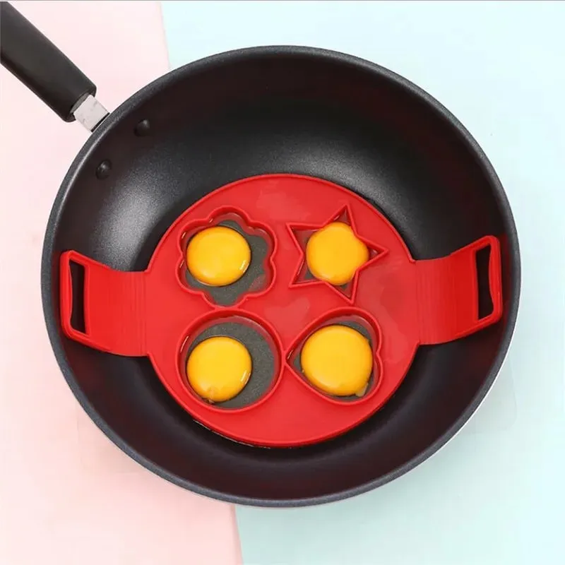 Pancake Egg Ring Maker Nonstick Cooking Tool Round Heart Pancake Maker Egg Cooker Pan Flip Eggs Mold Kitchen Baking Accessories — image 6