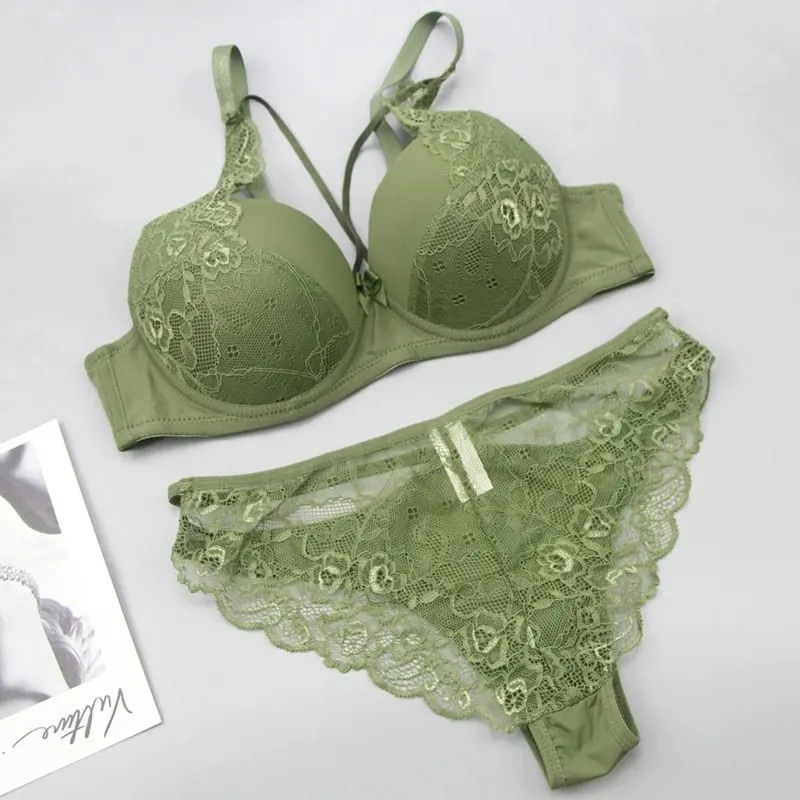 Nouvell Seamless Women Underwear Sexy Lace Push Up Bralette Section Breathable Female Large Bra Sets Plus Size Lingerie — image 1