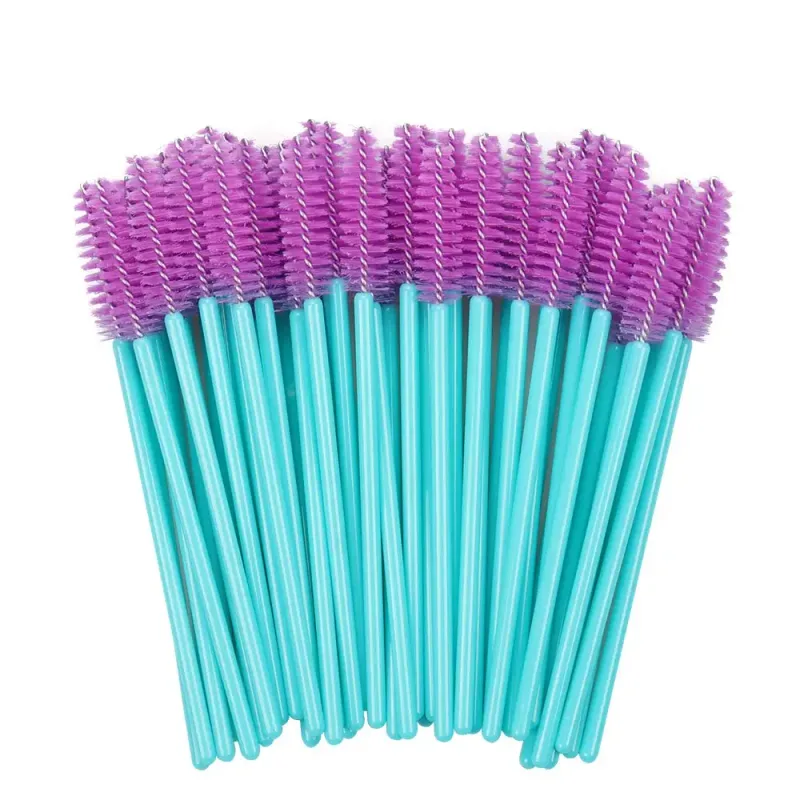 50Pcs Eyelash Brushes Makeup Brushes Disposable Mascara Wands Applicator Multicolors Eye Lashes Cosmetic Brush Makeup Tools