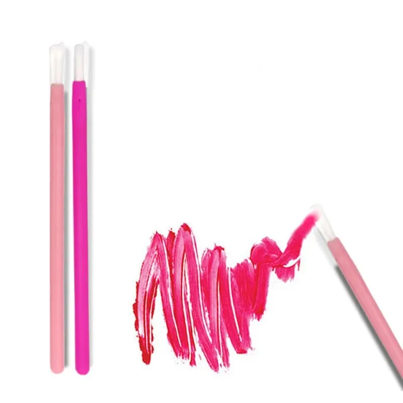 50 τμχ Nylon Lip Brush Lipstick Lip Glossy Wands Clean Applicator Lip Eyeshadow Gloss Brushes Εργαλεία καλλυντικού μακιγιάζ