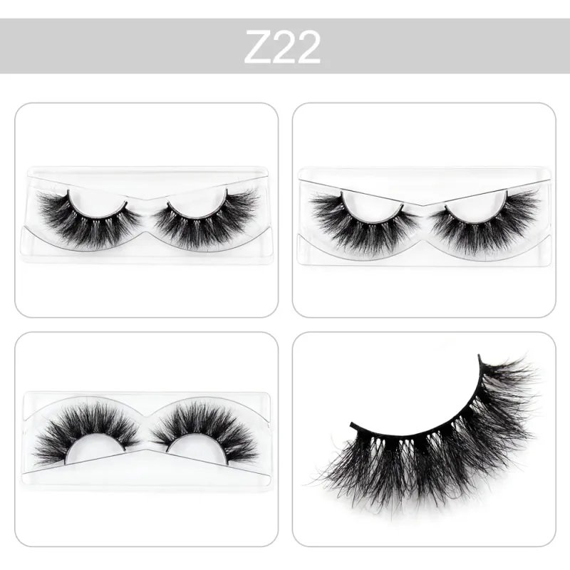 Makeup Lashes 3D Mink Eyelashes Wispy Volume False Lashes Dramatic Lash Natural Fuffy Lashes Full Finish Glamorous Eye — image 8