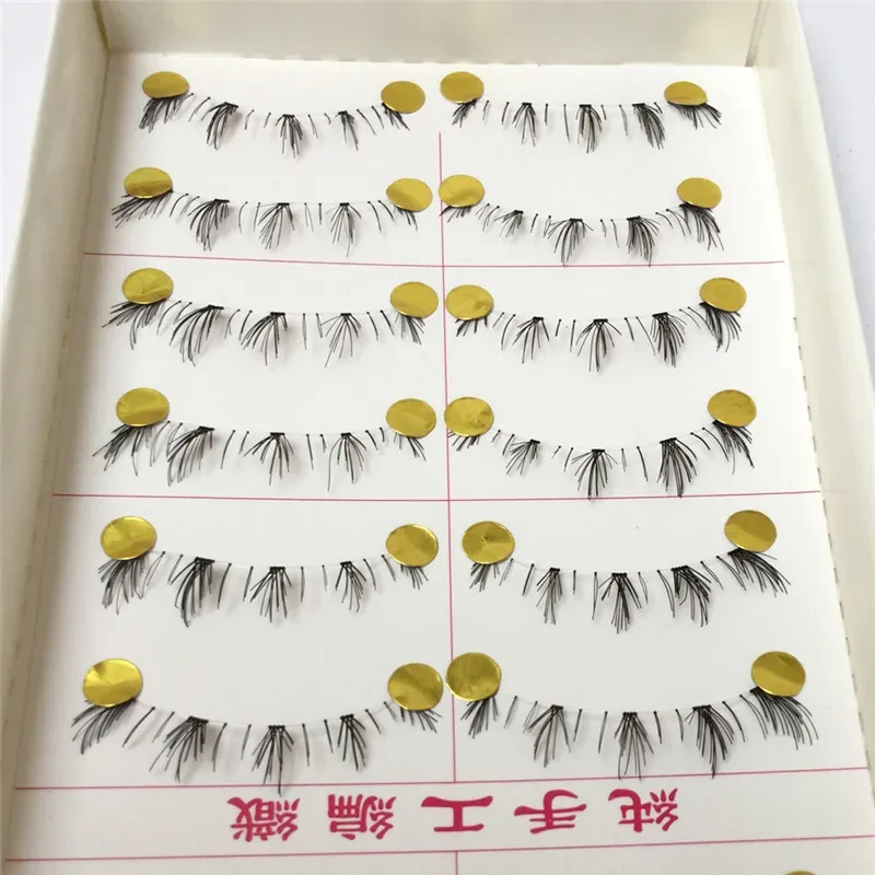 10 Pairs Pro Makeup Different Style Lower Under Bottom Eye Lashes Extension False Eyelashes Tools