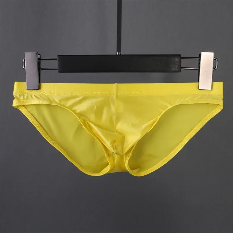 Mutandine di seta di ghiaccio da uomo Intimo sexy Slip da uomo Custodia per pene traslucida ultra sottile Mutande a vita bassa Lingerie — image 17