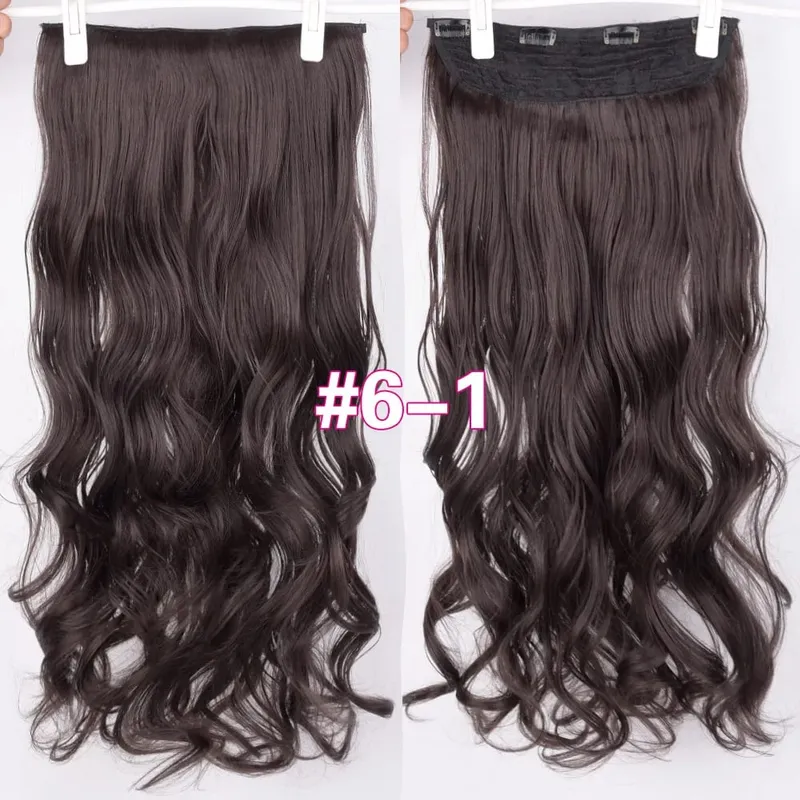 Silike Synthetic Body Wave Clip In Hair Extensions 32 inch 24inch Synthetic Heat Resistant Fiber Curly Clips Hair Extension