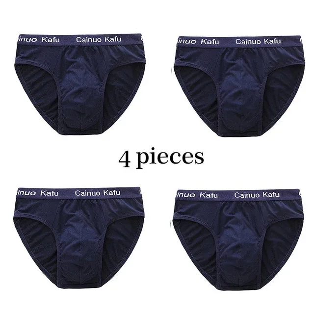 4Pcs Men Briefs Mens Summer Underwear Large Size L-5XL Elasticity Underwear Male Comfortable Panties Sexy Male Shorts Briefs Hot — image 24