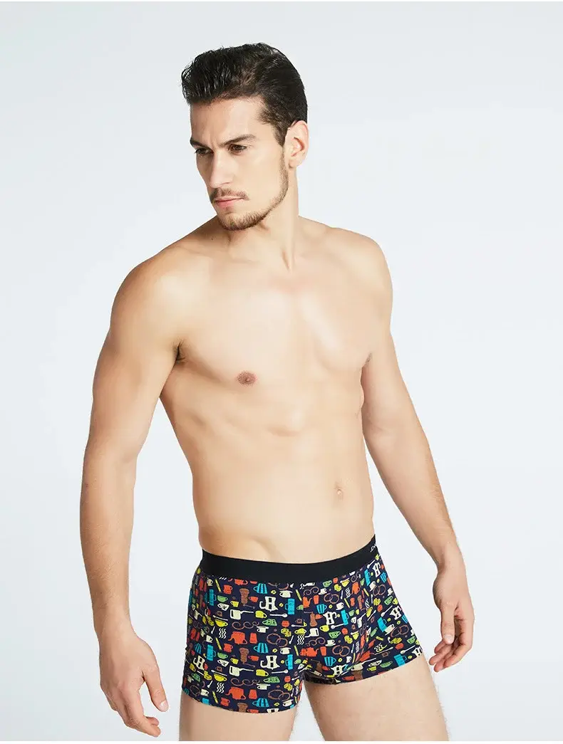 5Pcs/lot Men Underwear Cotton Boxer Men Underpants Comfortable Breathable Men's Panties Underwear Trunk Boxershorts Man Boxer — image 1