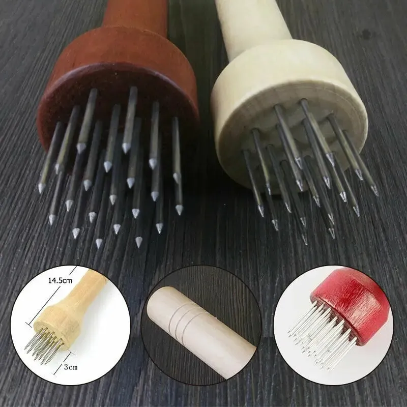 Belly Pork Skin Crispy Hand Tool Hole Hammer Needle Poke Pointed Needle Stainless Steel Fast Tenderizer Loose Steak Kitchen Tool — image 3